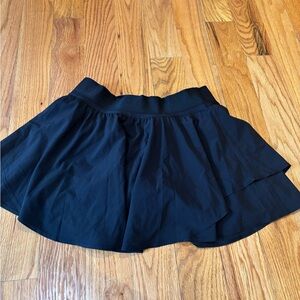 Black Flowy Lululemon Tennis Skirt